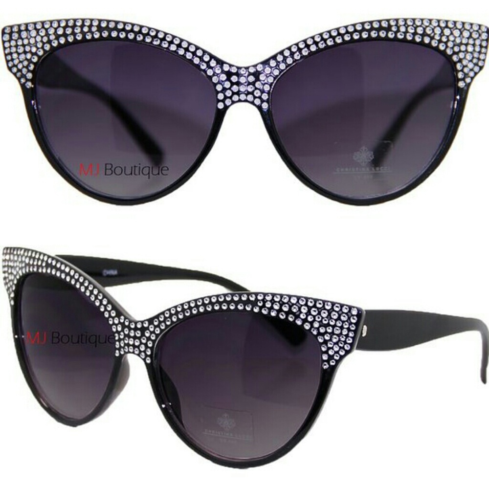 ✨💫Rhinestone Glitter Cateye Sunglasses✨💫